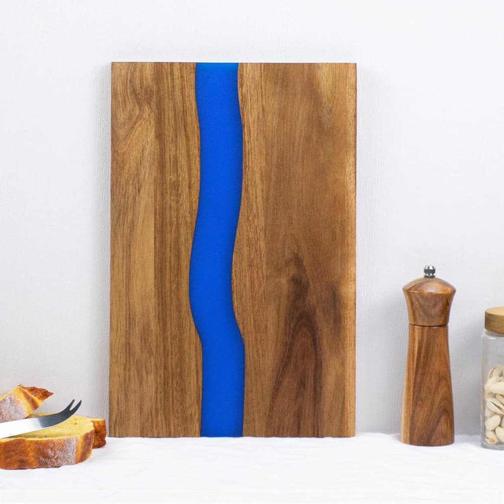 Epoxys River Chopping Blocks Tagliere in resina epossidica fatta a mano per barbecue Tagliere in legno multiuso per la cucina domestica