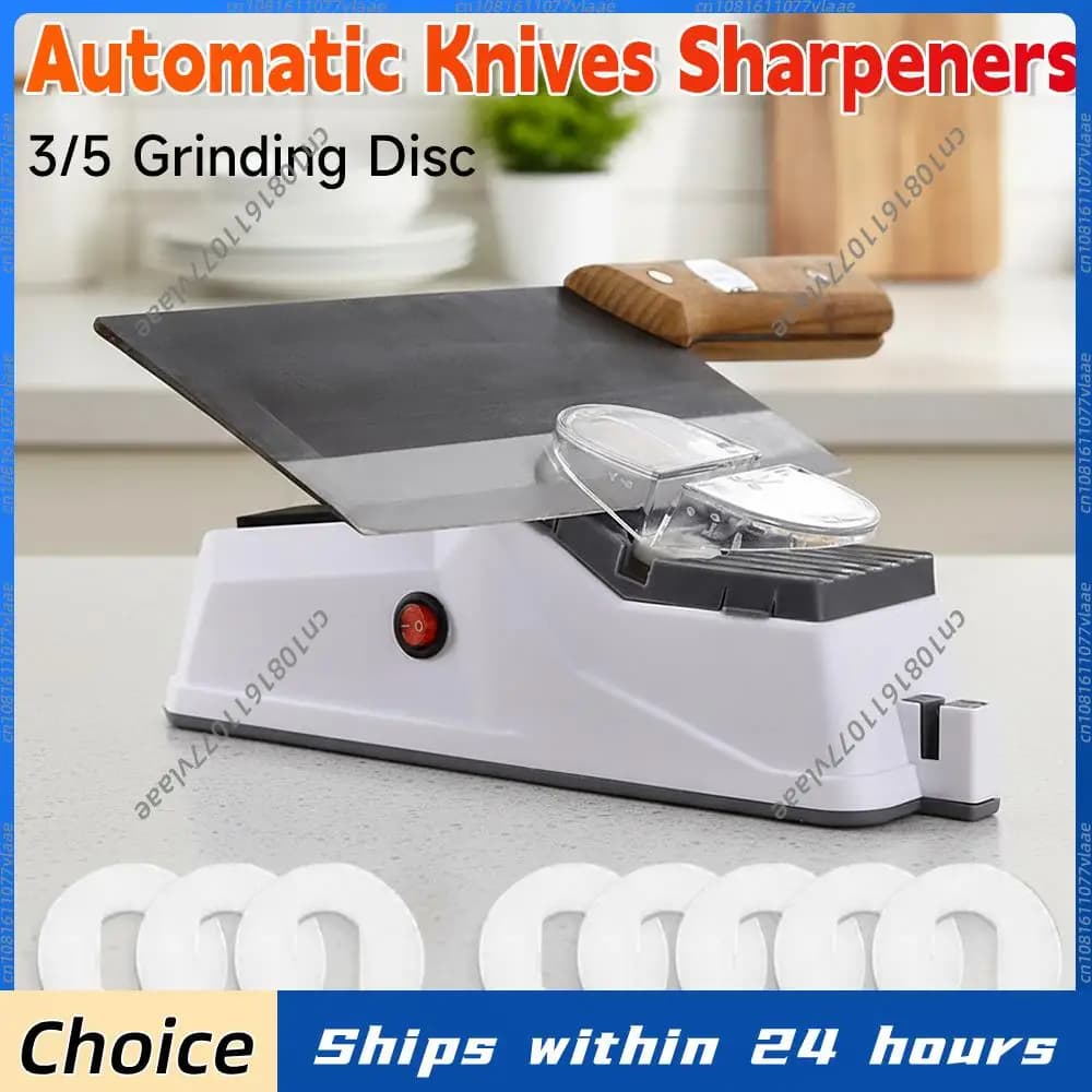 Automatic USB Electric Sharpeners, Home Use Rapid Sharpening Tool, Kitchen Knife Sharpening Tool, Blade Finish