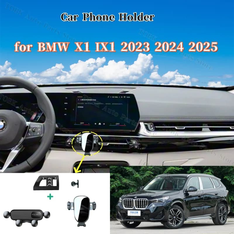 Supporto per telefono per auto Forte staffa fissa speciale per BMW X1 IX1 U11 2023 2024 2025 15W Base di ricarica wireless Accessori per auto