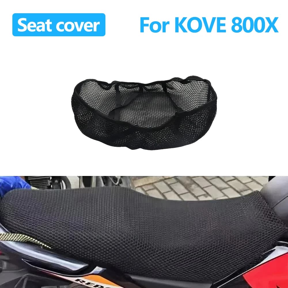 Per KOVE 800X 800 X Coprisedile per moto Sedile in tessuto a rete 3D Antiscivolo Traspirante Isolamento termico Proteggi il cuscino