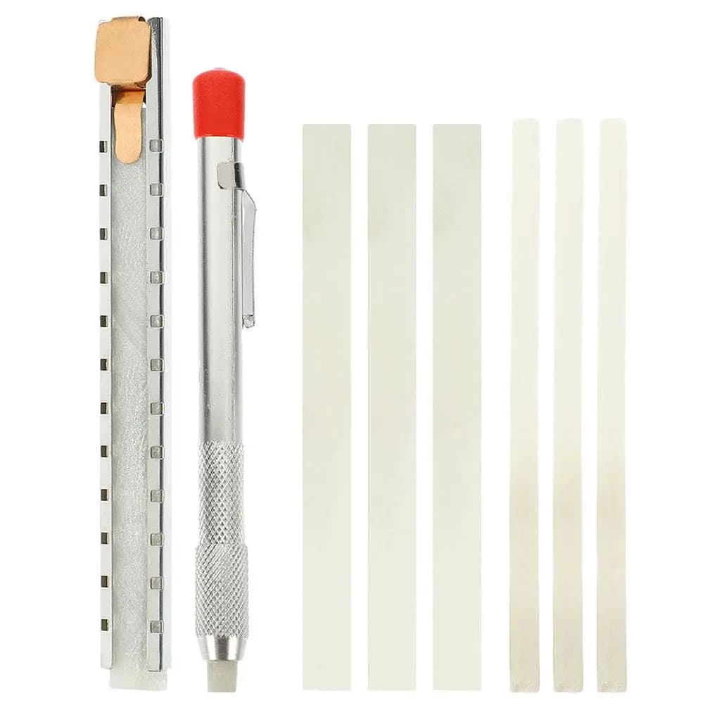 1 set Soapstone Pen Welder Write Welding Chalk Tile Flat Soapstone Pencil Natural Soapstone Marker Refill Soapstone