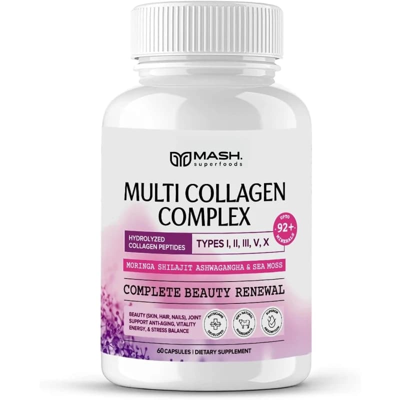 Collagen Multiplo - Natural Energy Supplement, Cellular Health Support, Anti-aging, Anti-oxidant, for Skin, Articulations, Hair and Bones