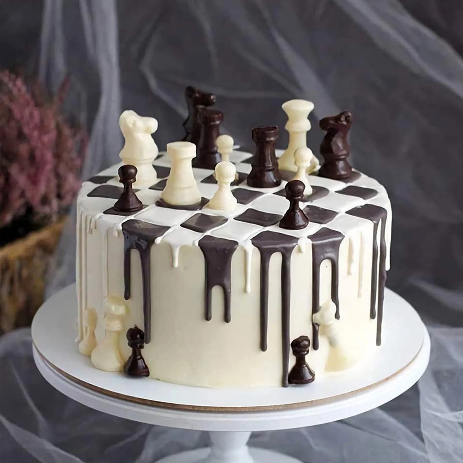 6Pcs Chess Piece Silicone Mold Set High Quality Food Grade Baking Mould for Cake Fondant Chocolate Mousse Jelly Pudding Ice Cube