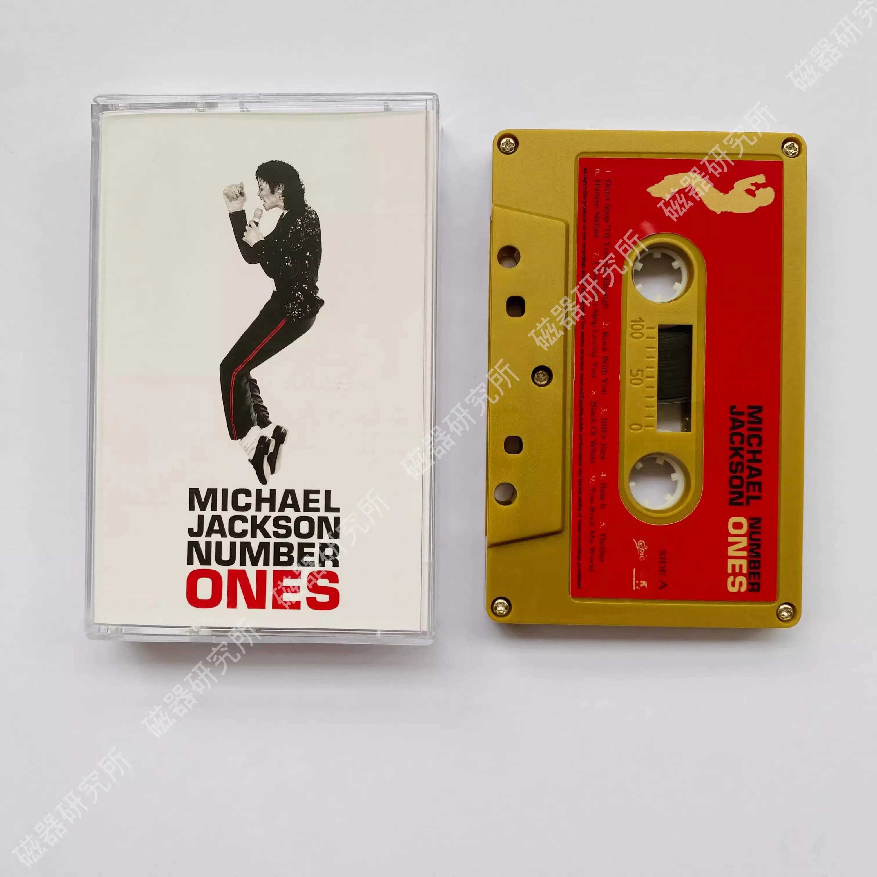 King of Pop MJ Michael Jackson Nastro musicale Numero di un album Rock con te Cassette Registratore cosplay Walkman Car Soundtrakcs Box