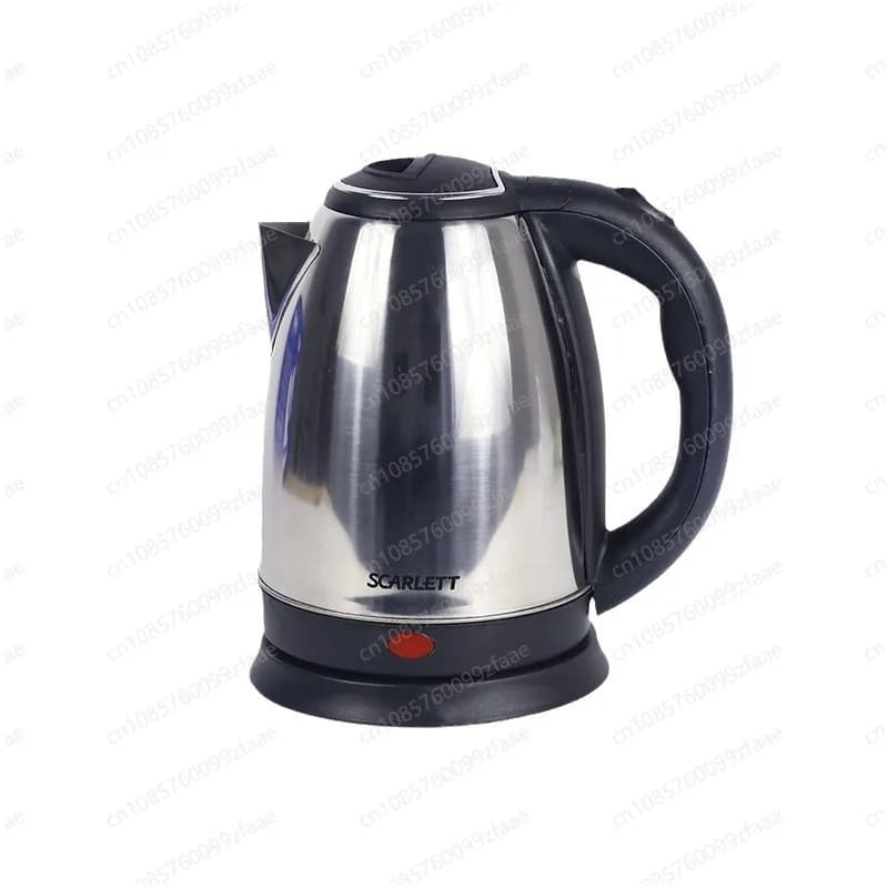 2 litre stainless steel electric kettle, automatic shutdown function, ecological design for home
