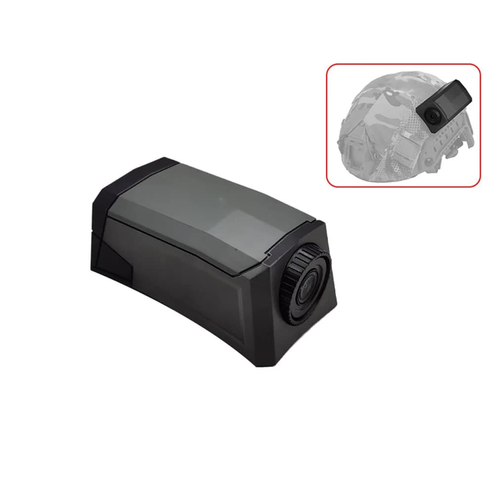 Decorative Tactical Camera Model for Helmet, Cosplay Accessory with Strap Sticker, QJ263 Finta Camera Model