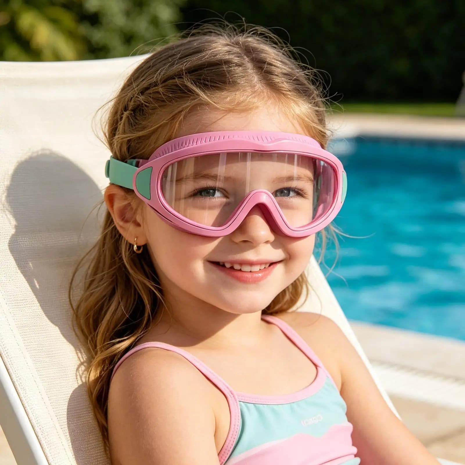 Kid Goggles For Swimming Children Ages 3-14 Swimming Pool Glasses Kids Beach Goggles For Diving Summer Vacation Outdoor Camping
