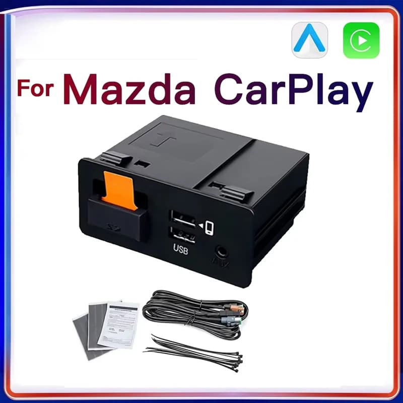 2025 Aggiornamento CarPlay Android Auto Hub USB Adattatore per Mazda 2 3 6 CX3 CX5 CX8 CX9 MX5 miata TK78669U0C Retrofit Kit 00008FZ34