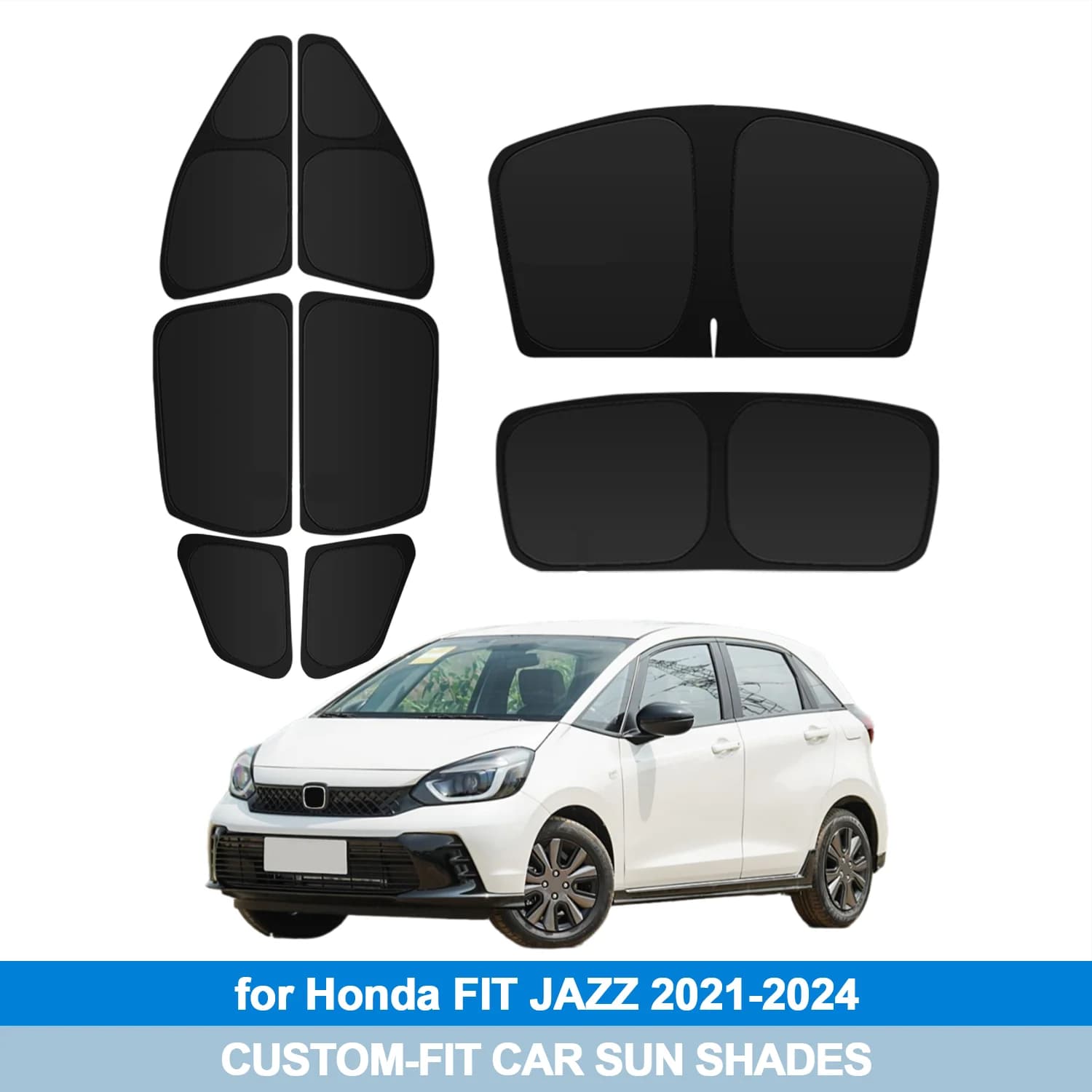 Per Honda FIT JAZZ 2021-2024 Parabrezza Parasole Finestre Laterali Shades Copertura Visiera Parasole Scudo Protezione Privacy
