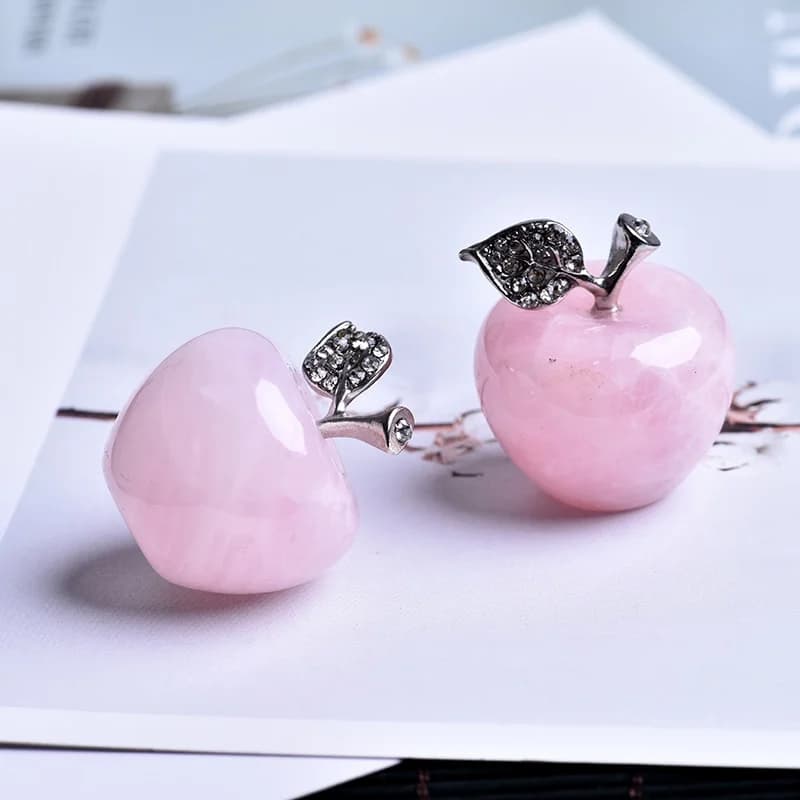 1 pz quarzo rosa naturale mela rosa può essere utilizzato per le decorazioni di coppia decorazione della casa sala studio decorazione regalo fai da te