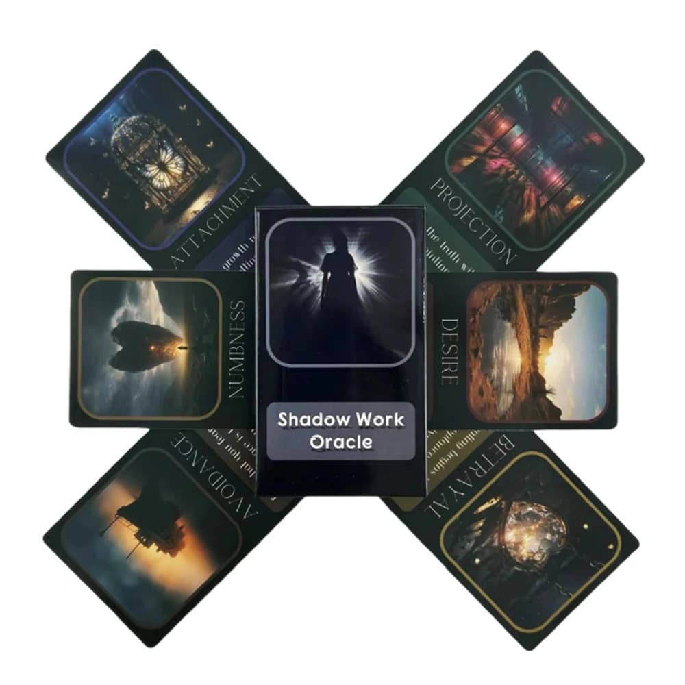 Shadow Work Carte Oracle A 33 English Visions Divination Edition Mazzo Borad Games Tarot