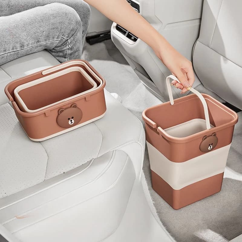 Secchio portaoggetti pieghevole per auto Secchio portaoggetti per auto Secchio sanitario per auto Secchio portaoggetti per ombrellone per auto ​