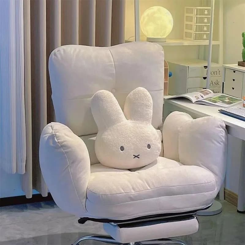 Miffy Occhi neri Simpatico bambola di peluche Kawaii Cuscino da letto morbido e confortevole Cuscino per divano Cuscino Giocattoli regalo per ragazza e ragazzo