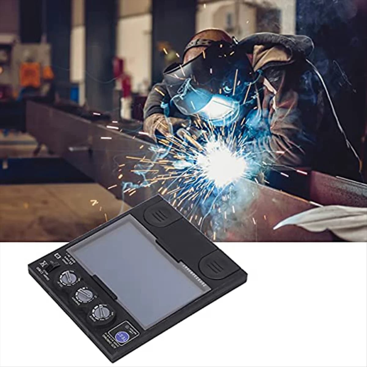filtro per saldatura oscurante automatico Lente per saldatura LCD automatico solare Oscuramento Casco per saldatura Filtro Occhiali Pannello per lenti per saldatura Sostituisci