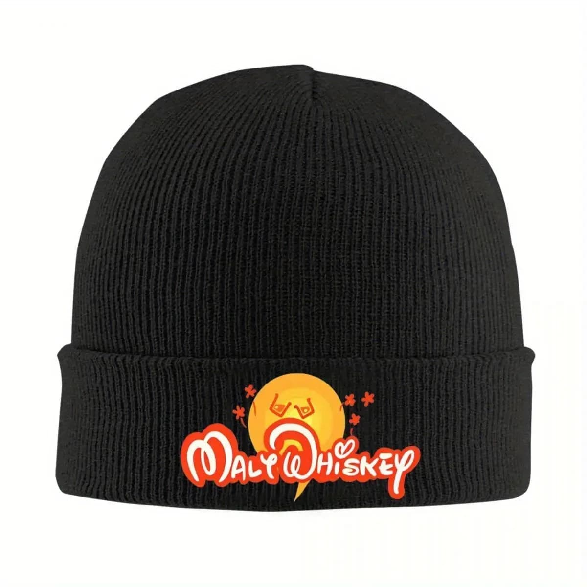 2026 New Enjoy The Malt Whiskey Cheers 2 Red Dark Knitted Caps Women's Men's Beanie Winter Hats Hip Hop Melon Cap