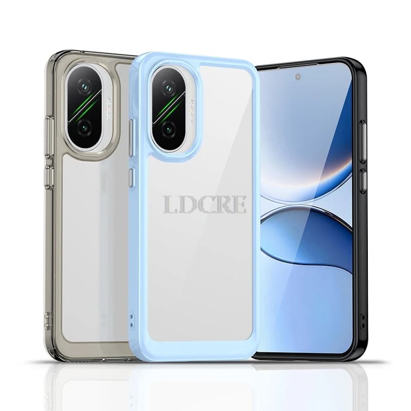 For Xiaomi Poco F7 5G Case Xiaomi Poco F7 Cover TPU Border Acrylic Backplane Protective Phone Cases For Xiaomi Poco F7 5G Funda