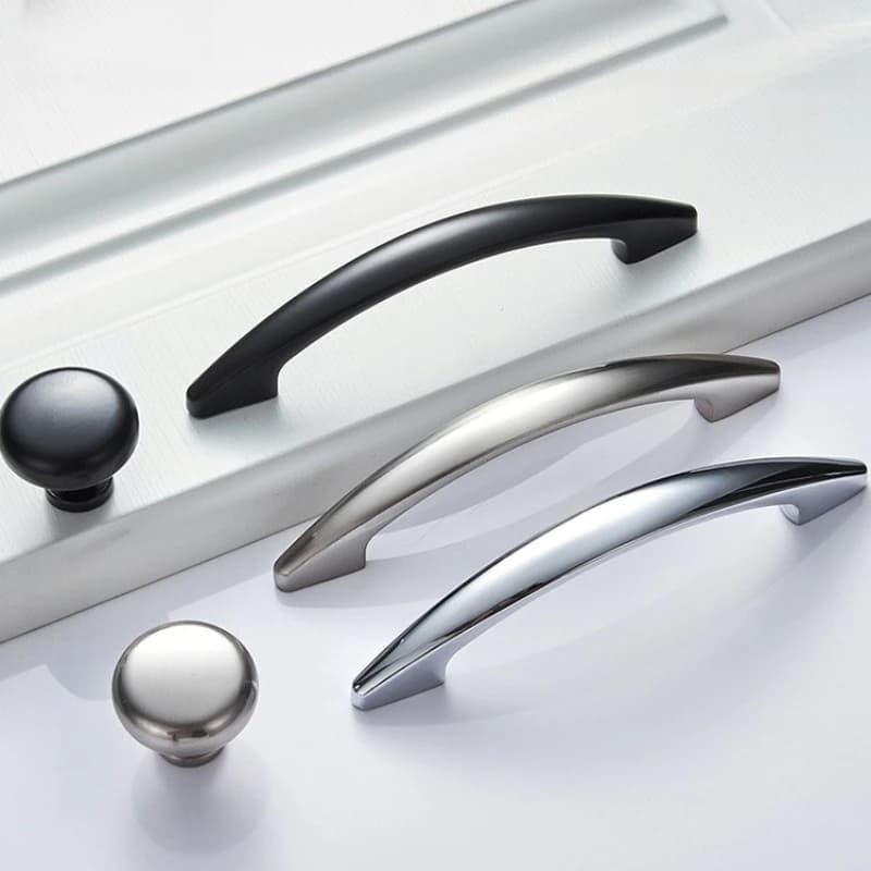Maniglia per armadio moderno per scarpiera Maniglia per armadio Accessori hardware Maniglia per cassetto in lega di zinco Maniglia per armadio da cucina per mobili