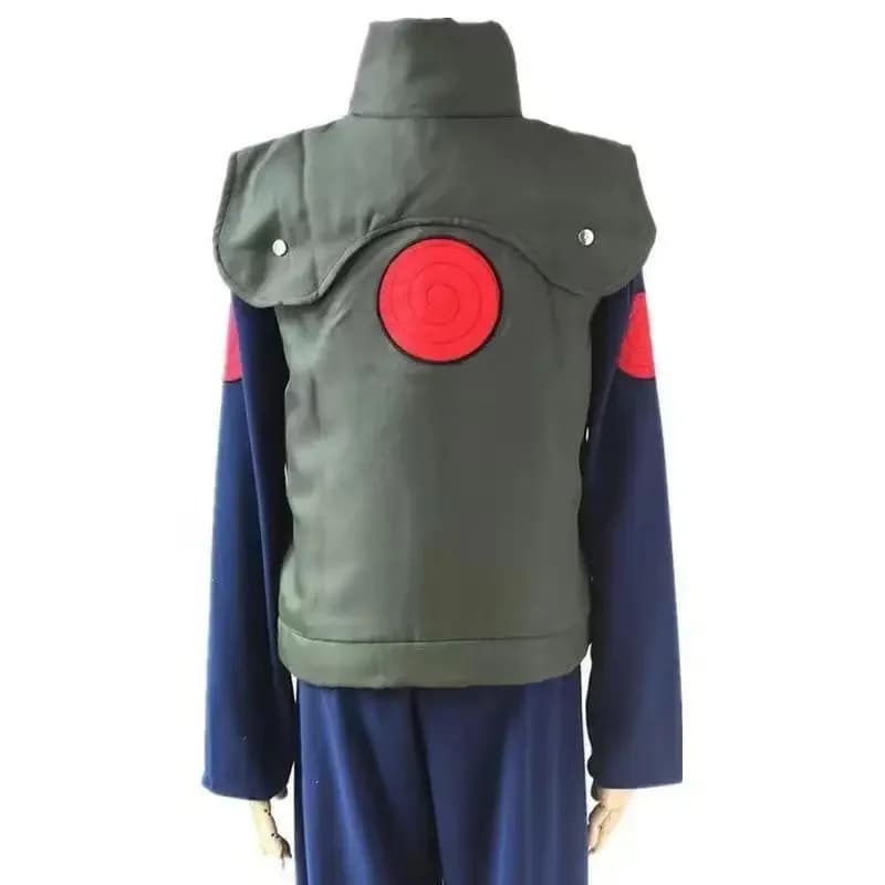 Costume Cosplay Kakashi 2026: Gilet + Pantaloni in Pile, Stile Streetwear, Poliestere e Fibra di Cellulosa Rigenerata, Primavera 2025