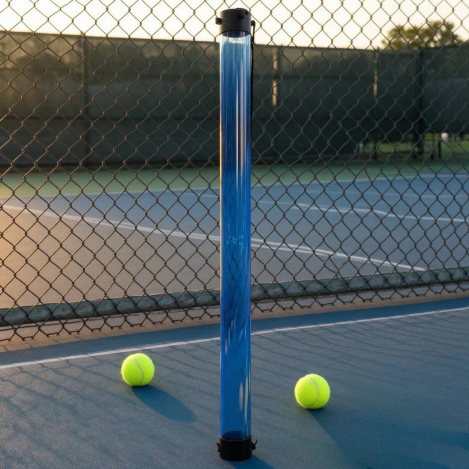 Tennis Ball Pickup Tube Portable Tennis Ball Collector Tube Lightweight Clear
