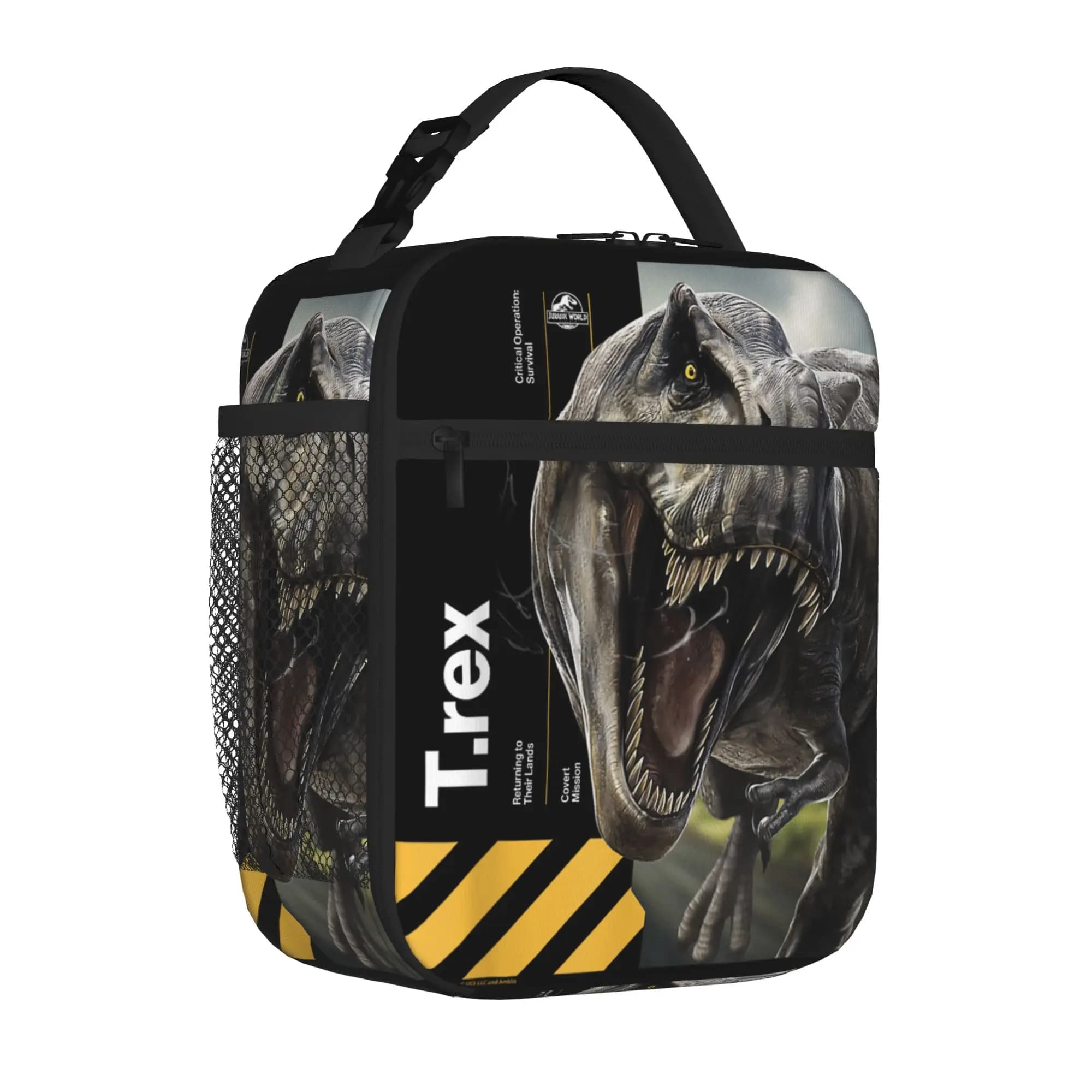 Jurassics Rebirth Tyrannosaurus World Borse termiche per il pranzo Covert Mission Contenitori termici riutilizzabili per il pranzo Bento Box Cooler