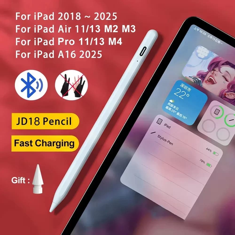 Per Apple Pencil 2 1 Per iPad Matita Penna stilo Bluetooth per iPad A16 Air 11 M2 M3 Pro 12.9 10.2 10.9 Mini 6 per Apple Pencil