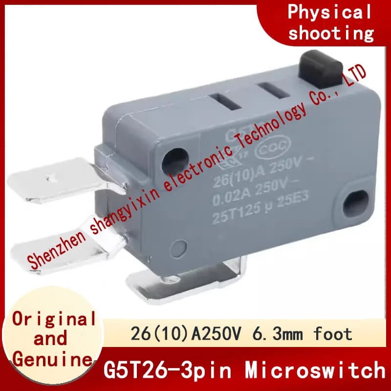 G5T26 limite corsa contatto argento 26(10) A250V3 piede pistola ad acqua scaldabagno macchina per lavaggio auto 1 Microinterruttore aperto 1 chiuso