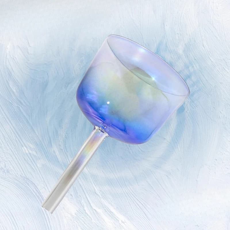 Colorful Crystal Singing Bowls Meditation Mindfulness Handheld Singing Bowl Relaxation Bowl Sound Healing Percussion Instruments