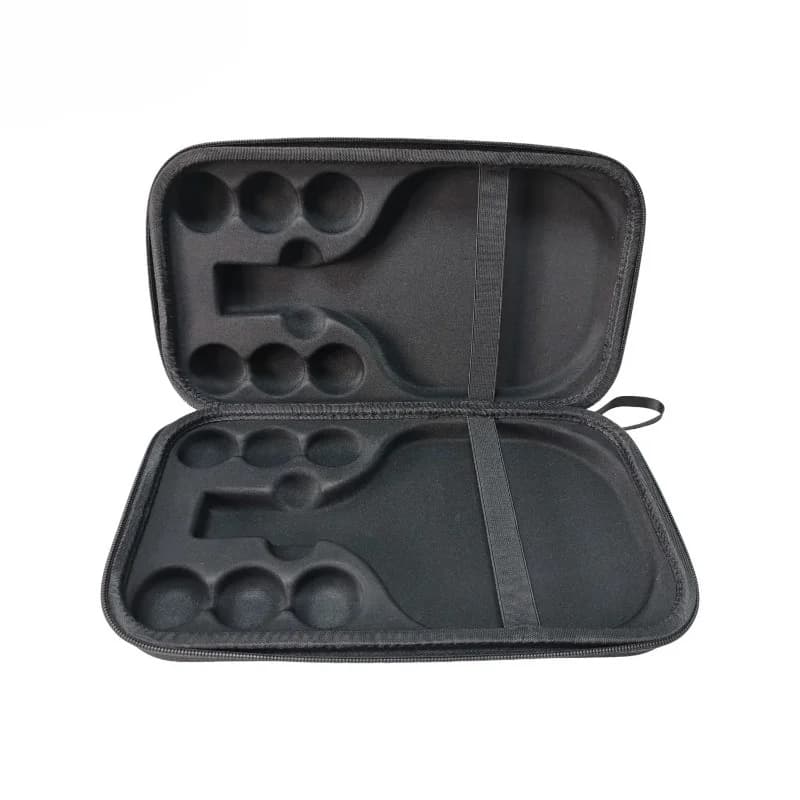 Hard Shell Ping Pong Paddle Case, Shockproof & Wear-Resistant Table Tennis Racket Protective Carry Bag with Handle