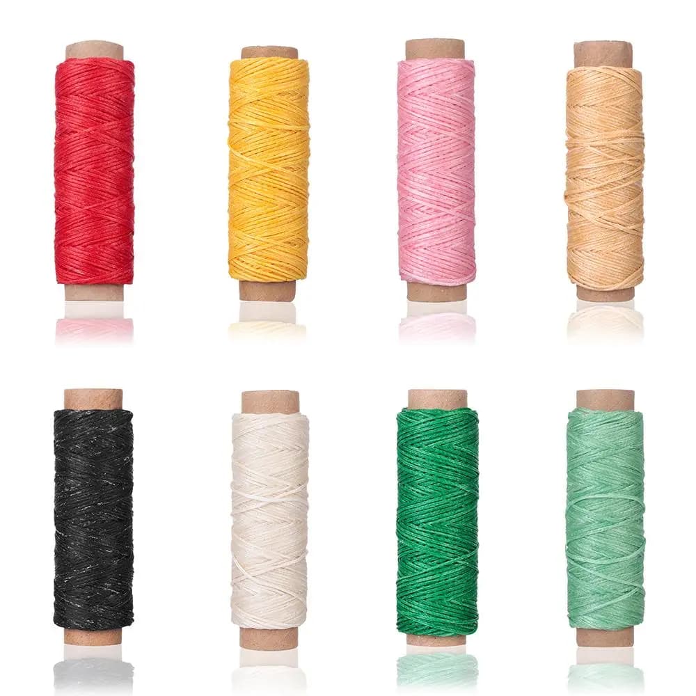 30m/roll Waxed Thread Cotton Cord String Strap Hand Stitching Thread for Leather Handicraft Tool Material Accessories