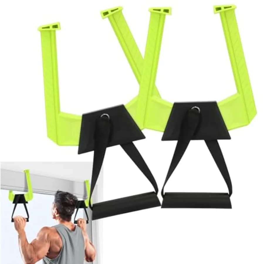 Doorway Traction Bar, Adjustable Home Gym Equipment, Double Handle Design for Tractions, Max Load Capacity
