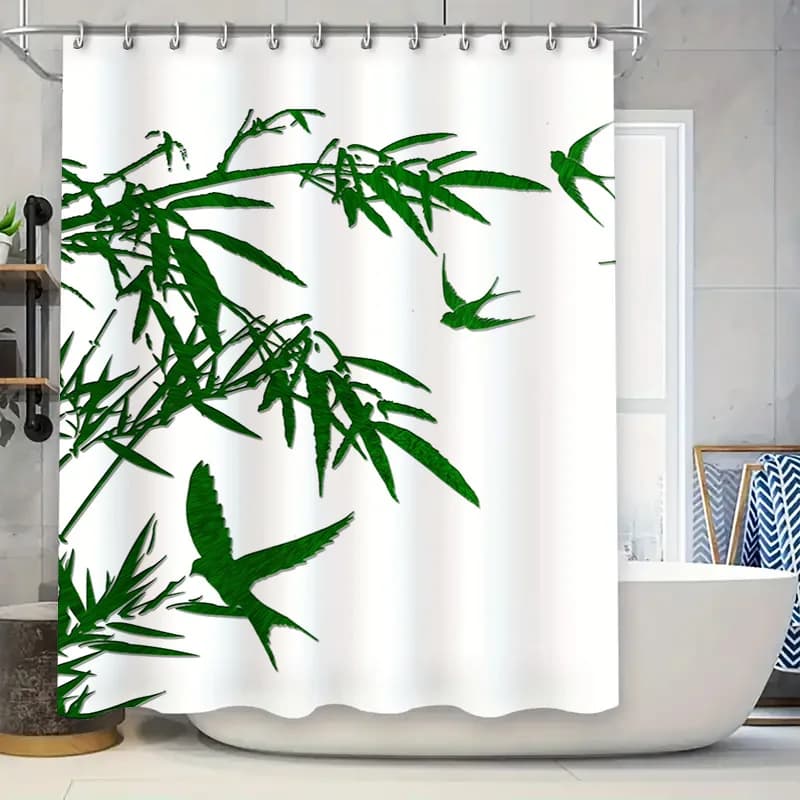 Stravagante tenda da doccia con gatto nero per l'arredamento del bagno con contorno bianco, perfetta idea regalo
