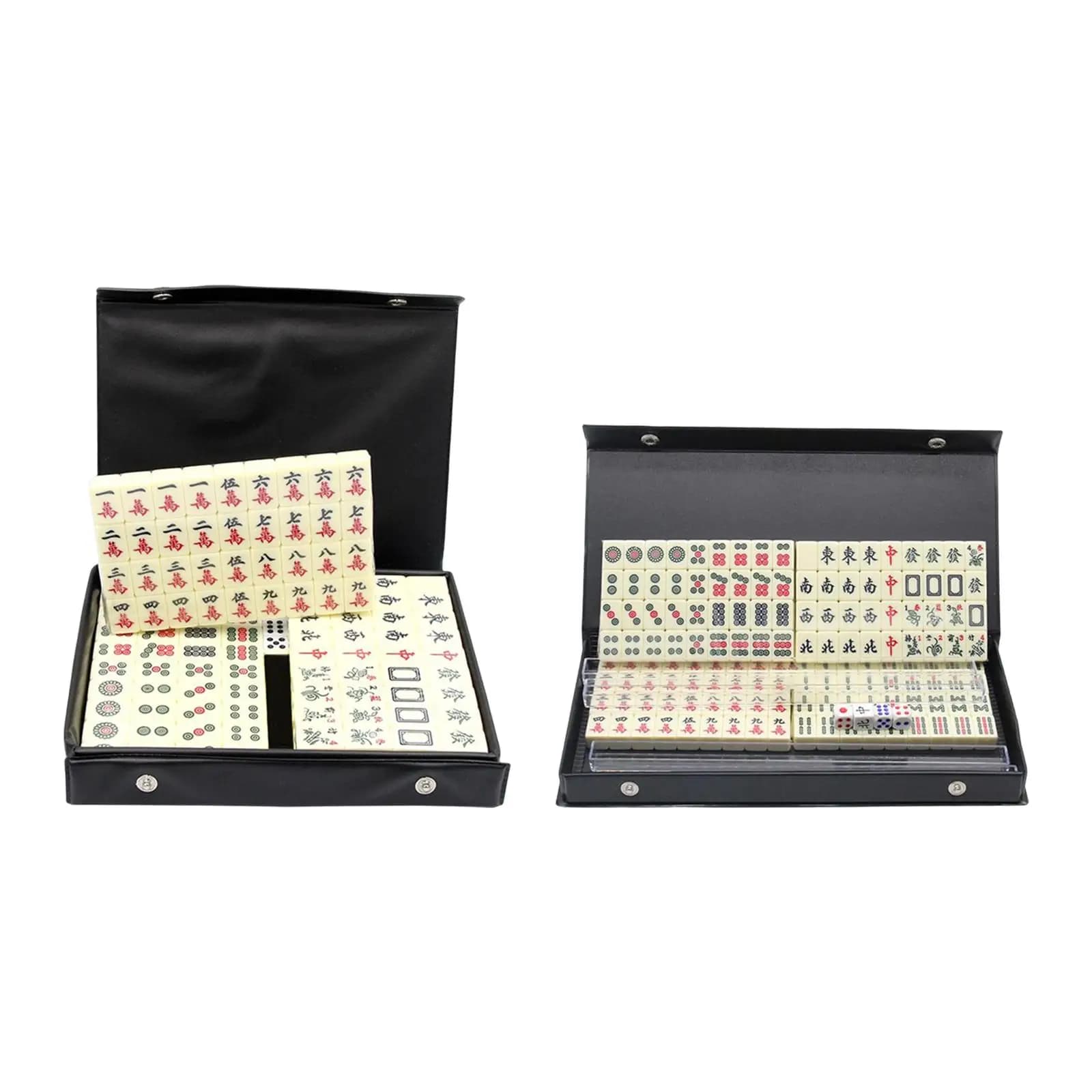 Portable 144 Tiles Mahjong with Dices Friends Leisure Time for Game Play