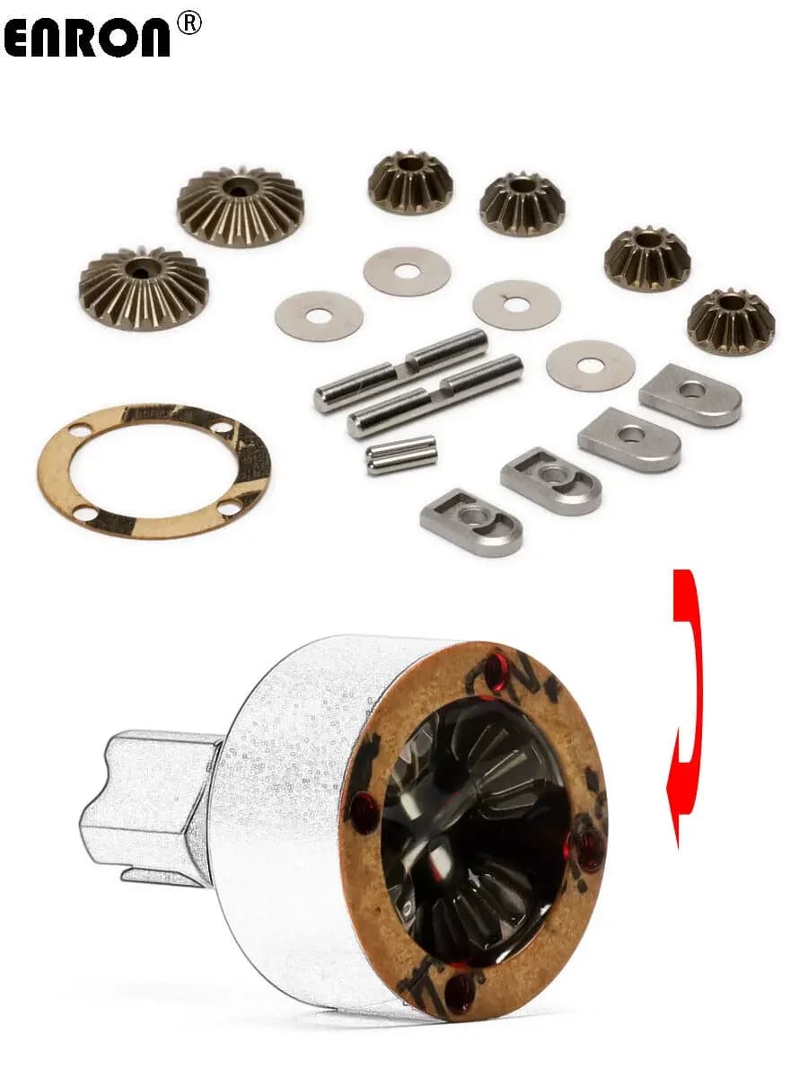 Nuovo ENRON Super-Strong Diff Gear AR310436 ARAC4010 per RC ARRMA 1/7 1/8 6S KRATON TYPHON TALION intradaction senza limiti NOTORIOUS