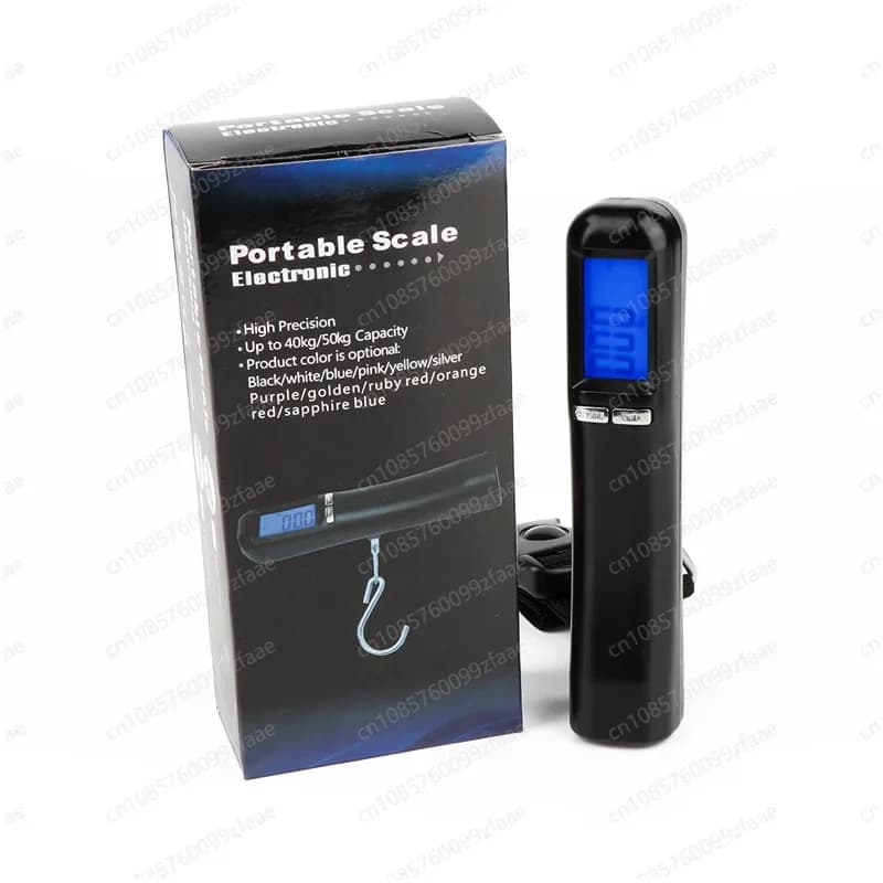 Luggage scale, mini electronic portable scale 40KG portable travel hook scale, four digits