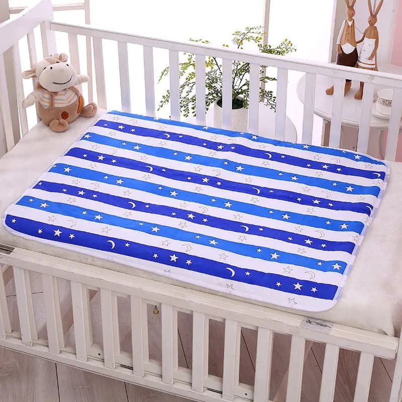 Tappetino per fasciatoio per urina per bambini Lenzuolo per culla impermeabile in cotone riutilizzabile per fasciatoio per pannolini per neonati Copri pannolini per neonato lavabile