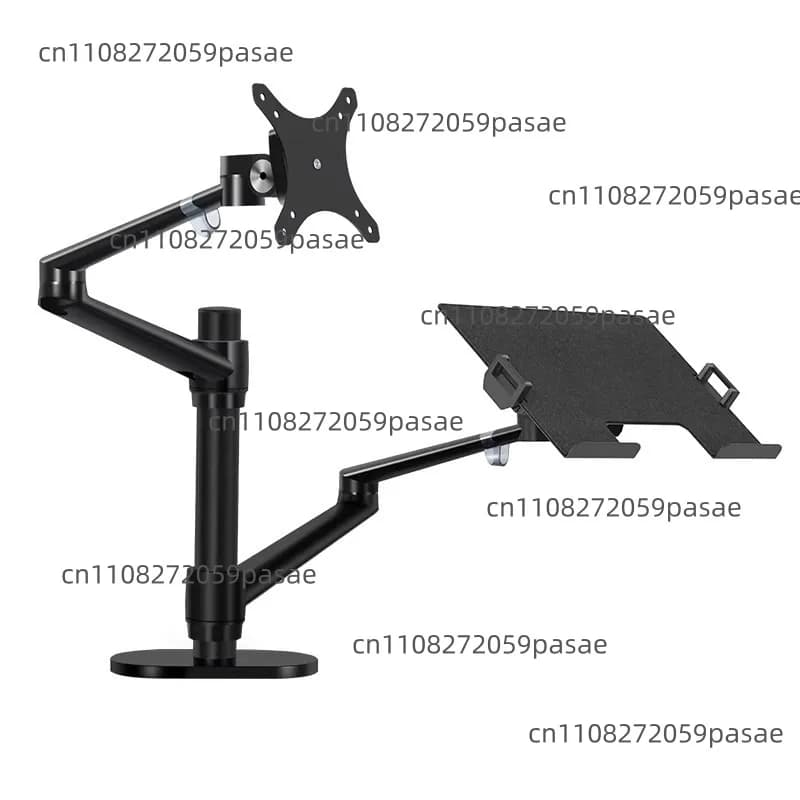 Supporto per Computer da 17-34 Pollici, Stand Combinato per Monitor LCD da Scrivania, Supporto per Doppio Schermo da Ufficio