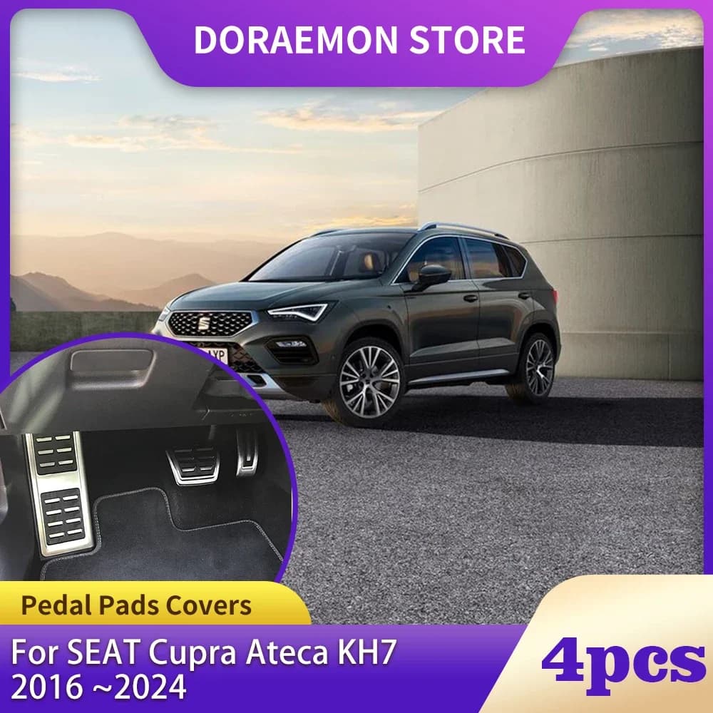 SEAT Ateca KH7 FR Cupra 2016 ~ 2024 2017 AT MT fuel brake footrest cover accessories