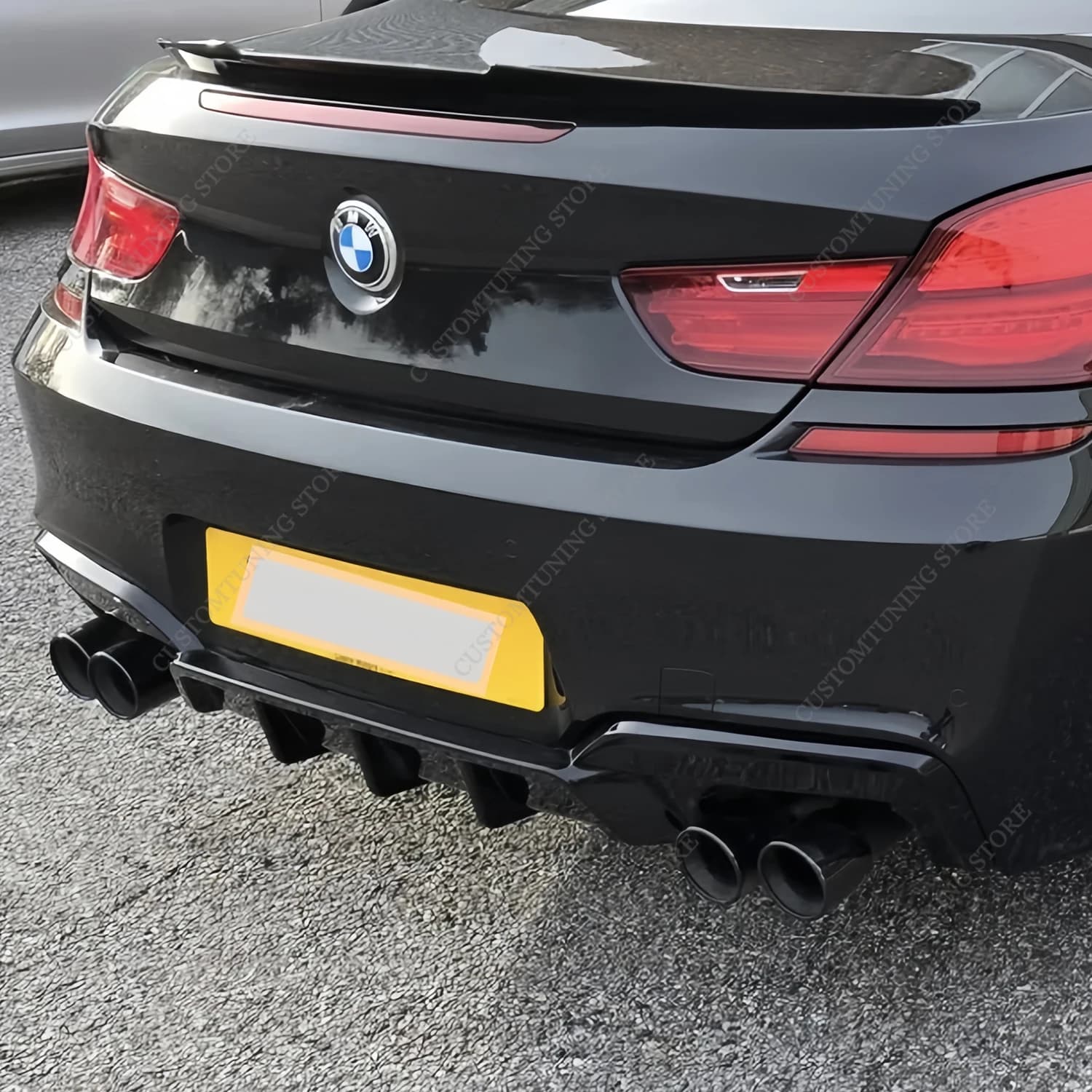 Gloss Black V Style Rear Bumper Diffuser Rear Valance For Bmw F06 F12 F13 640i 640d 650i 650d M Sport 2013-2018 Bodykits Tuning