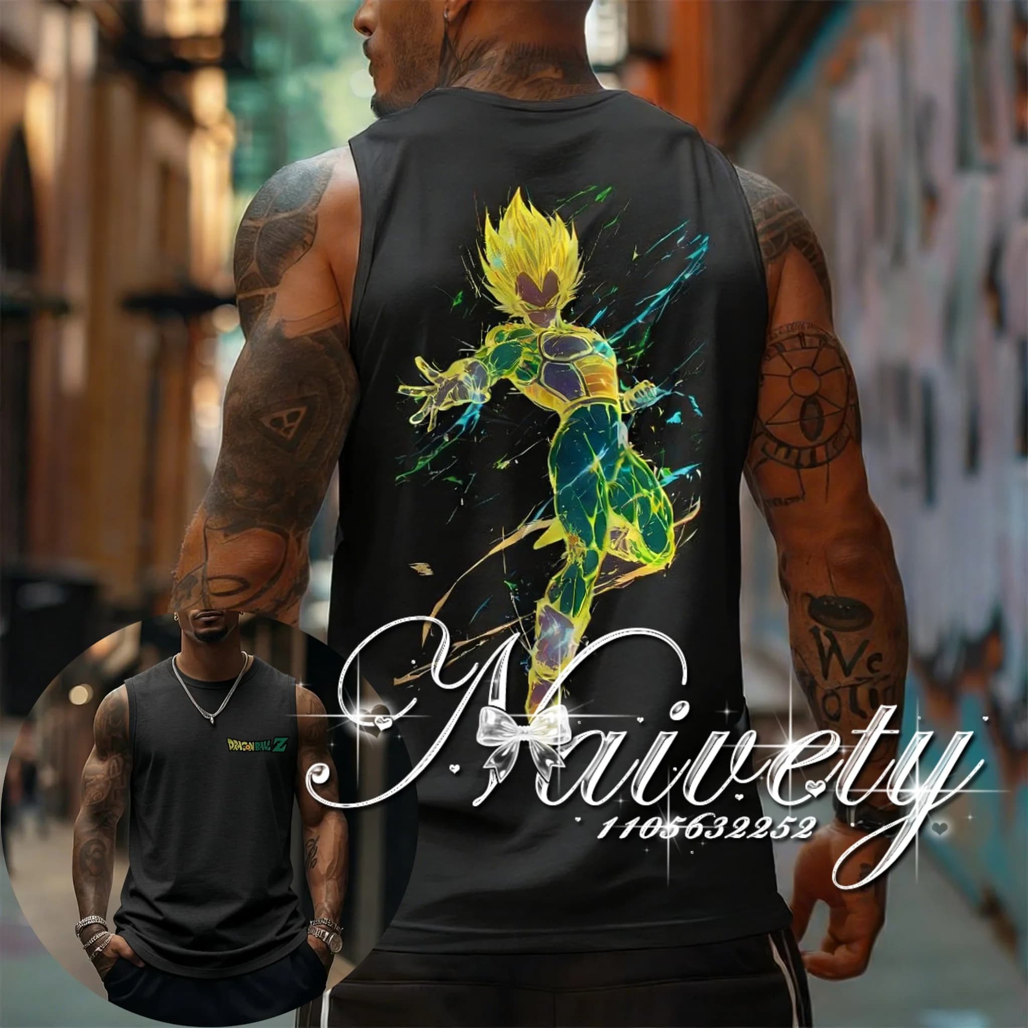 Canotta Estiva 2026 Hot Dragon Ball Super Saiyan Vegeta con Stampa, Senza Maniche, Asciugatura Rapida, Abbigliamento Sportivo per Uomo e Bambino, Streetwear Y2K