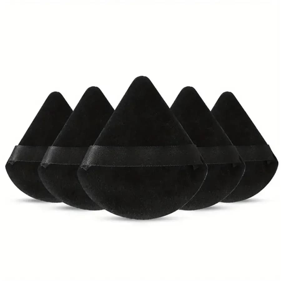 5/6 pezzi di spugnette triangolari per polvere libera, liquida, cosmetici, morbide e soffici, per fondotinta, strumento per il trucco.