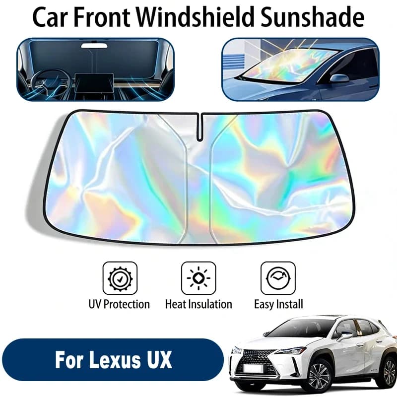 Parasole per parabrezza per Lexus UX, accessori pieghevoli per la protezione solare della finestra anteriore, riflettenti ai raggi UV