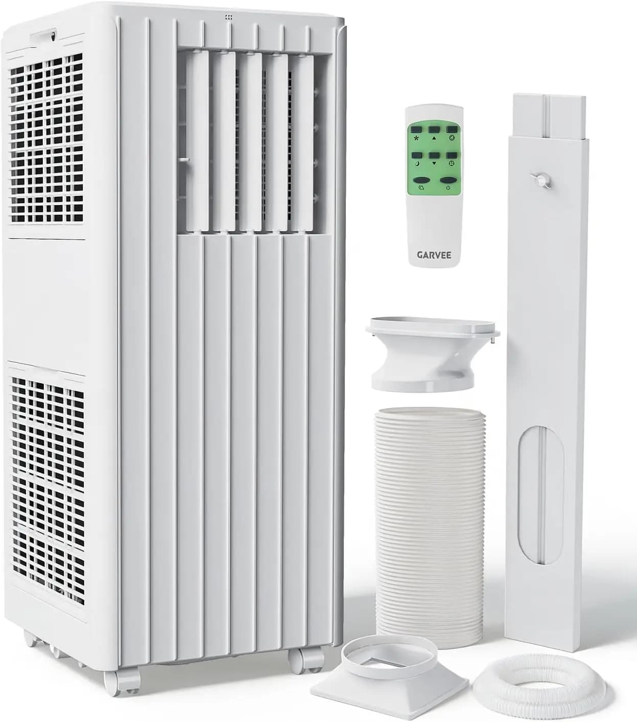 8000 BTU Portable Air Conditioner, 3-in-1 Cooling, Dehumidifying & Fan for Rooms Up to 350 Sq. Ft | Quiet Sleep Mode | Energy