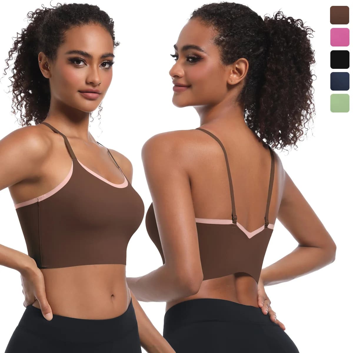 Yoga bra Sports bra for women Fitness Yoga vest Gym Training Gym Intimate Yoga gym Cross straps Double tone racing yoga tank