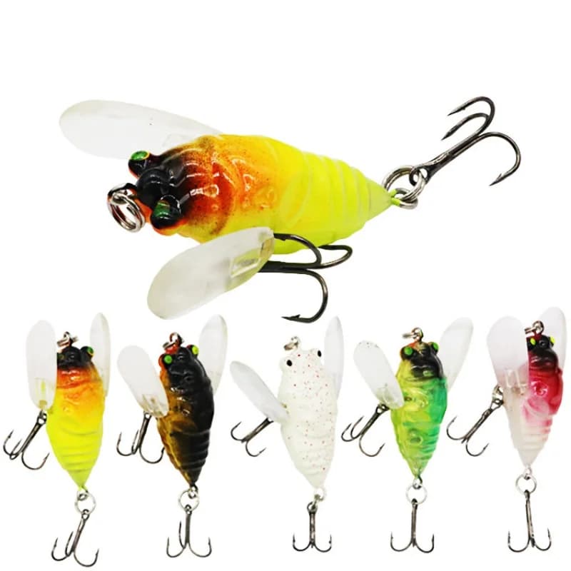 Esca per insetti esca 6g Topwater Fishing cicala esche artificiali d'acqua dolce esche dure 1 pezzo vendita