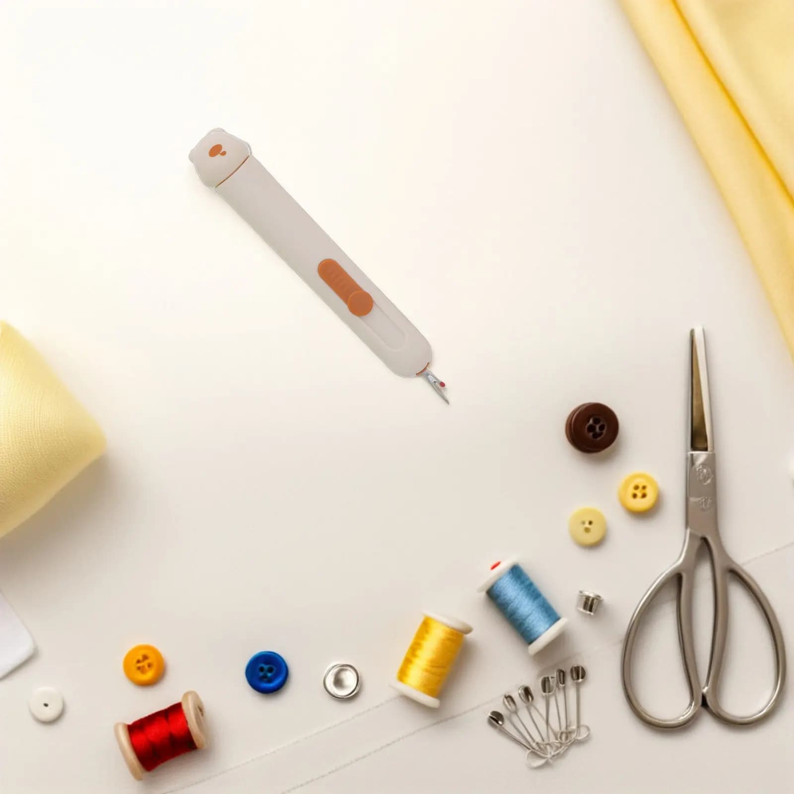 Set da 3 Pezzi: Sfilacuci, Infilacuci Multifunzione e Kit Portatile per Artigianato, Viaggio, Ricamo a Mano e Quilting, per Cuciture Rapide