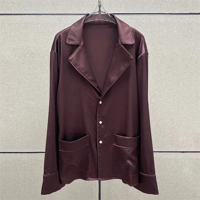 Camicia da donna 2026 estiva nuova, top a maniche lunghe monopetto da donna, in raso slim fit con risvolto, camicetta da donna Y2K, abbigliamento femminile