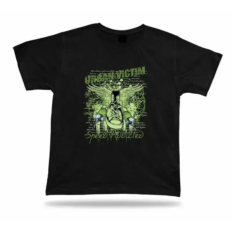 Tshirt Tee Shirt Birthday Gift Idea Speed Addicted Running Needle Sport Drug