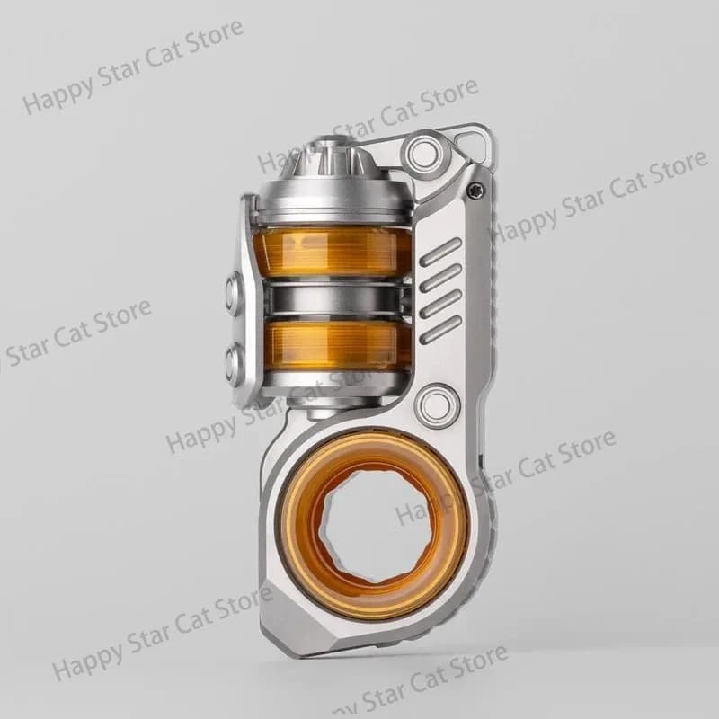 Gobigger Sinian Pei Slider Antistress in Acciaio Inossidabile a Forma di Diapason, Giocattolo Fidget Spinner EDC per ADHD