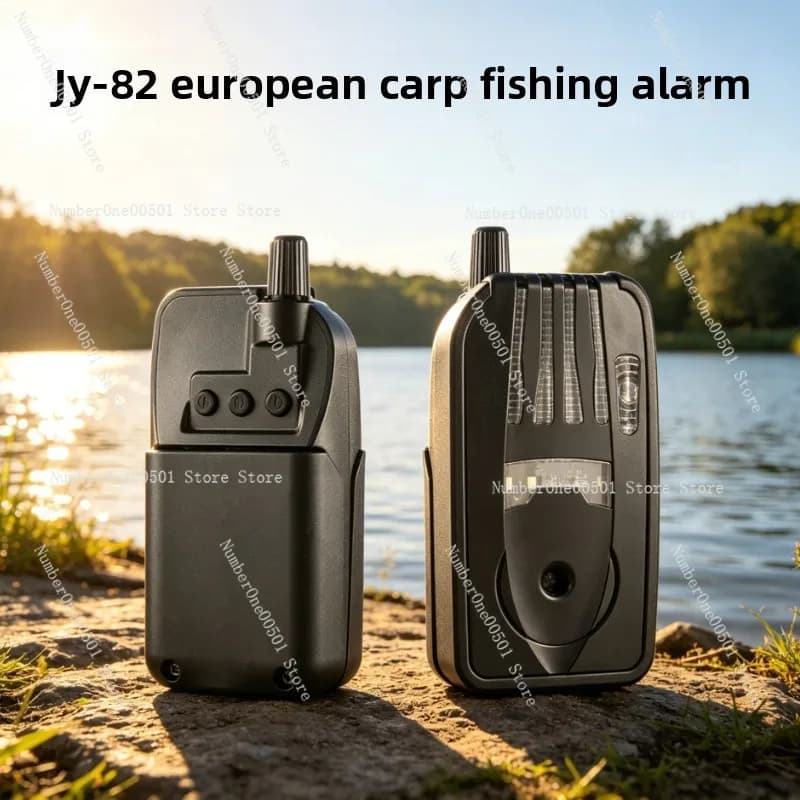 JY-82 Wireless Fishing Bite Alarm Set European Carp Alarm for Bank Fishing Rod Pod with Sound and Light Receiver