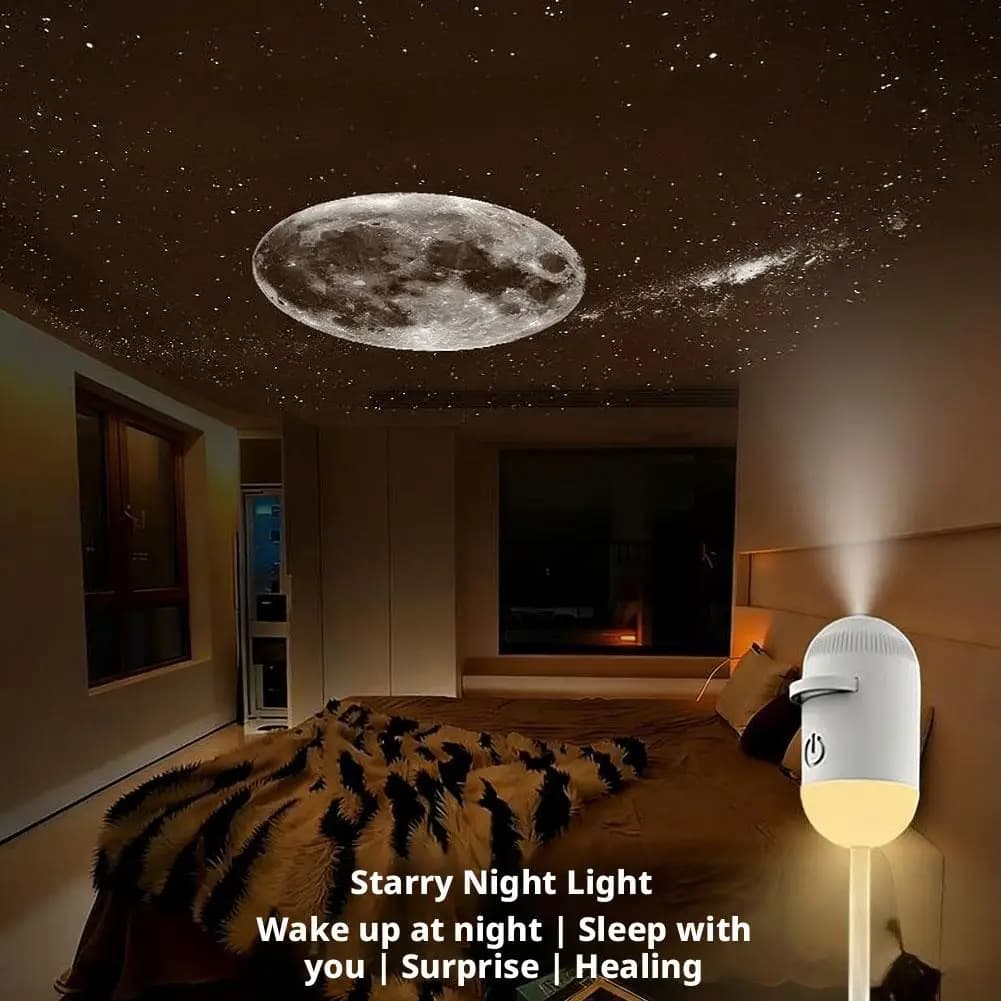 Mini Proiettore di Stelle Galattiche, Luce Notturna per Atmosfera Domestica, Decorazione per Camera da Letto dei Bambini, Luce Ambientale per Interni Auto